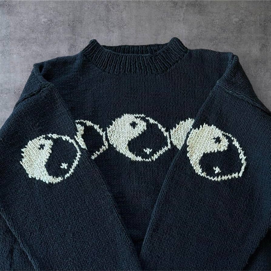 Macmahon knitting millsマクマホン　陰陽マーク　　　ニット Macmahon knitting millsマクマホンニッティングミルズ陰陽